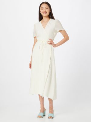 Μίντι φόρεμα Minimum λευκό