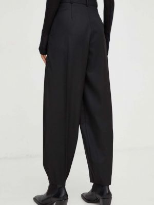 Pantaloni cu talie înaltă By Malene Birger negru