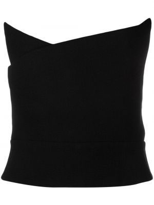 Asymmetrisk topp Roland Mouret svart