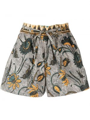 Trykt floral shorts Ulla Johnson grå