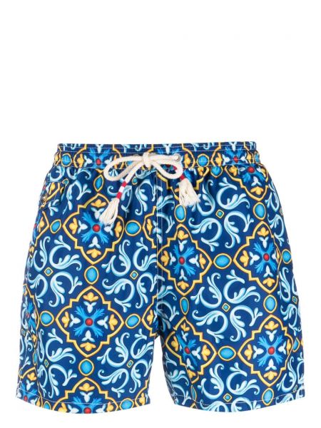 Kratke hlače s printom Mc2 Saint Barth plava