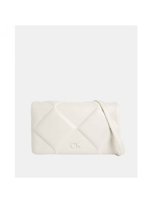 Bolsa de hombro acolchada con estampado de rombos Calvin Klein