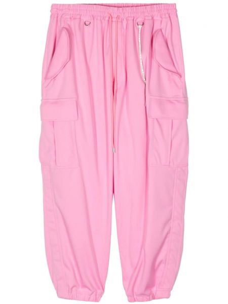 Cargo hlače s printom Mastermind World ružičasta