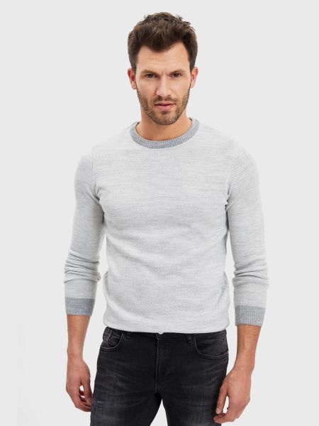 Пуловер Defacto сірий