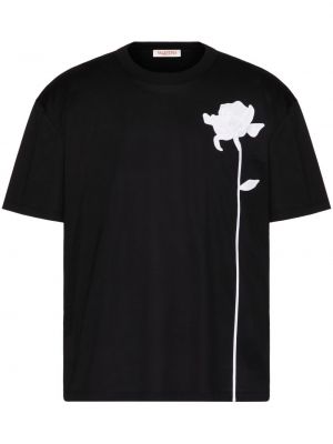 T-shirt en coton à fleurs Valentino Garavani