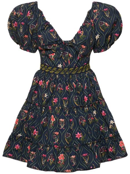 Pamučna mini haljina s printom Agua By Agua Bendita