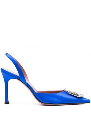Pantofi cu toc Amina Muaddi albastru