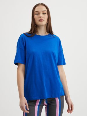 Brīva piegriezuma t-krekls Noisy May zils