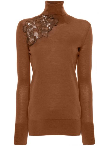 Blonder kort sweater Ermanno Scervino brun