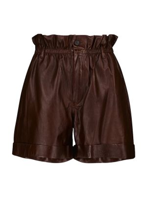 Кожаные шорты Polo Ralph Lauren, коричневый