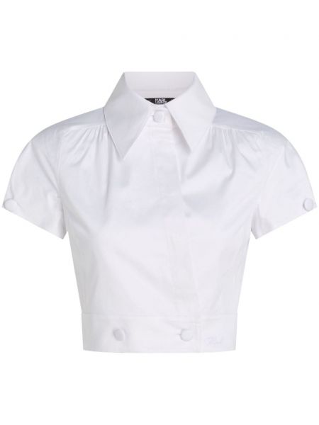 Chemise en coton Karl Lagerfeld blanc