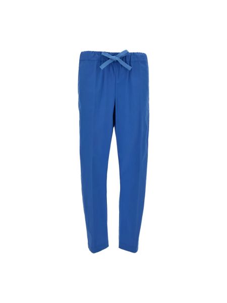 Spodnie slim fit Semicouture niebieskie