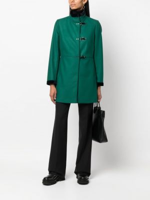 Vlněný kabát Fay zelený