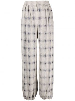 Pantaloni în carouri cu imagine cu imprimeu abstract Emporio Armani