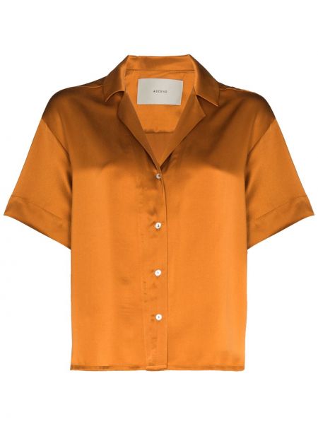 Рубашка с коротким рукавом Asceno, оранжевая