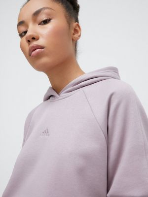 Bluză cu glugă Adidas violet