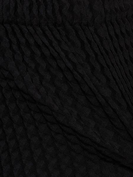Jupe mi-longue plissé Issey Miyake noir