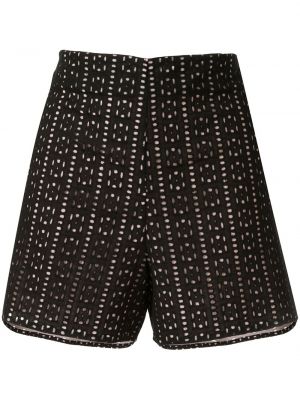 Pantalones cortos con bordado Leal Daccarett negro