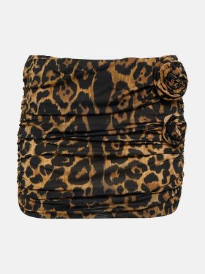 Raštuotas gėlėtas mini sijonas leopardinis Blumarine