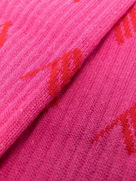 Chaussettes à imprimé The Attico rose