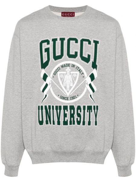 Pamuklu sweatshirt Gucci gri