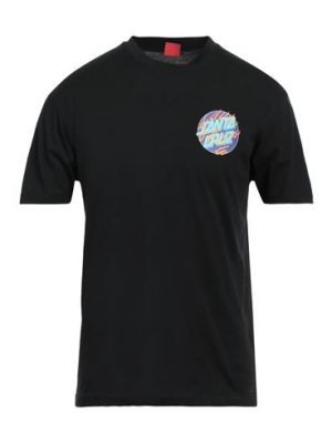 T-shirt di cotone Santa Cruz nero