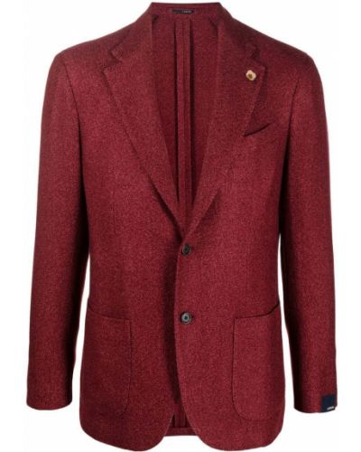 Montert lang blazer Lardini rød