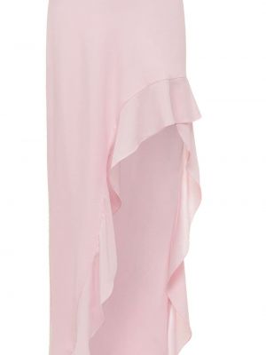 Asymetrické večerní šaty Azeeza růžové