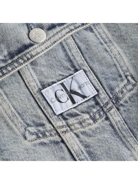 Kurtka jeansowa oversize retro Calvin Klein niebieska