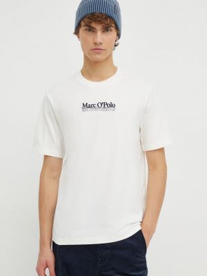 Поло тениска с апликация Marc O'polo бежово