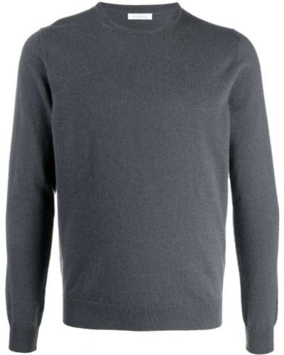Jersey de tela jersey de cuello redondo Malo gris