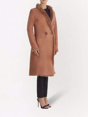 Semišový kabát Giuseppe Zanotti růžový