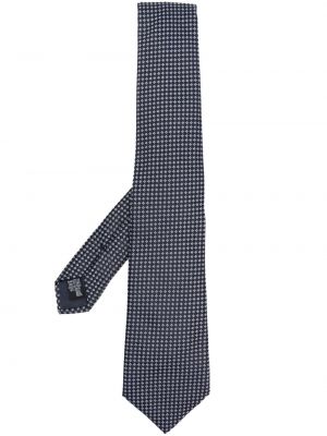 Svilena kravata iz žakarda Giorgio Armani modra