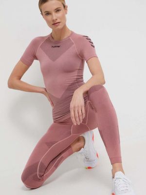 Spodnie sportowe Hummel różowe