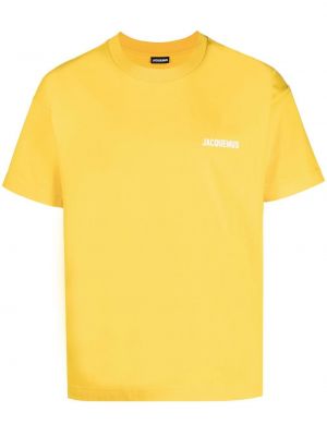 Памучна тениска Jacquemus жълто