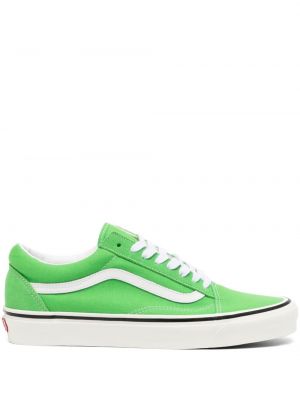 Csipkés fűzős sneakers Vans zöld