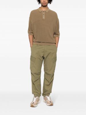 Bavlněné rovné kalhoty Tom Ford zelené
