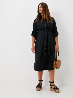 Платье-рубашка Averi черное