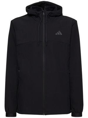 Bluza z kapturem na zamek Adidas Performance czarna