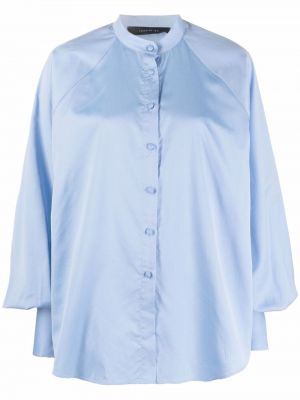 Blusa con botones oversized Federica Tosi azul