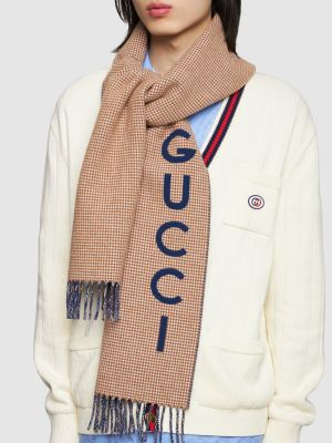 Вълнен кашмирен вълнен шал Gucci