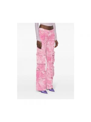 Pantalones rectos bootcut Blumarine rosa