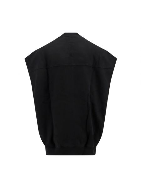 Asymmetrischer sweatshirt mit reißverschluss Rick Owens schwarz