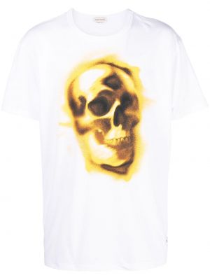 T-shirt mit print Alexander Mcqueen weiß