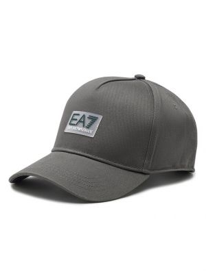 Cappello con visiera Ea7 Emporio Armani grigio