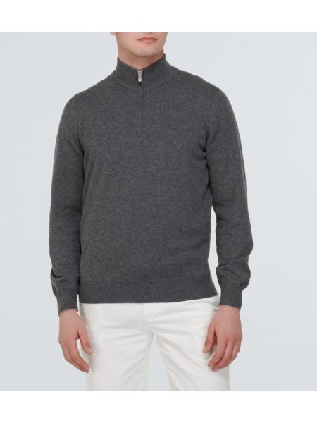 Kašmírový sveter na zips Brunello Cucinelli