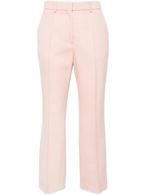Μάλλινο παντελόνι Lanvin ροζ