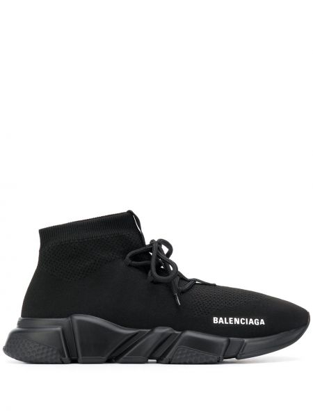 Sneakers με δαντέλα Balenciaga Speed μαύρο