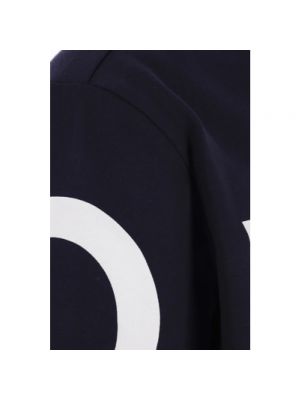 Camisa de algodón con estampado Salvatore Ferragamo azul