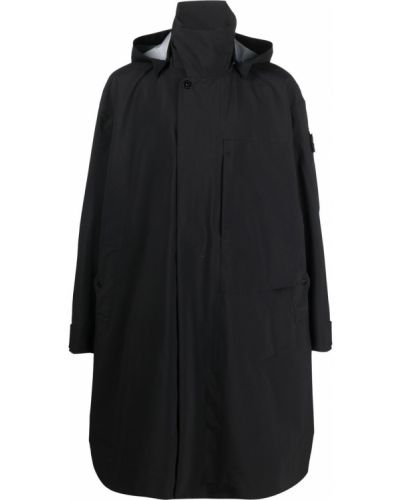 Παλτό με κουκούλα Stone Island Shadow Project μαύρο